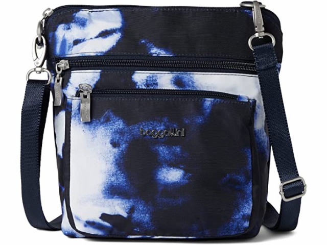 (取寄) バッガリーニ モダン ポケット クロスボディ Baggallini Modern Pocket Crossbody Navy Ink Tie-Dye