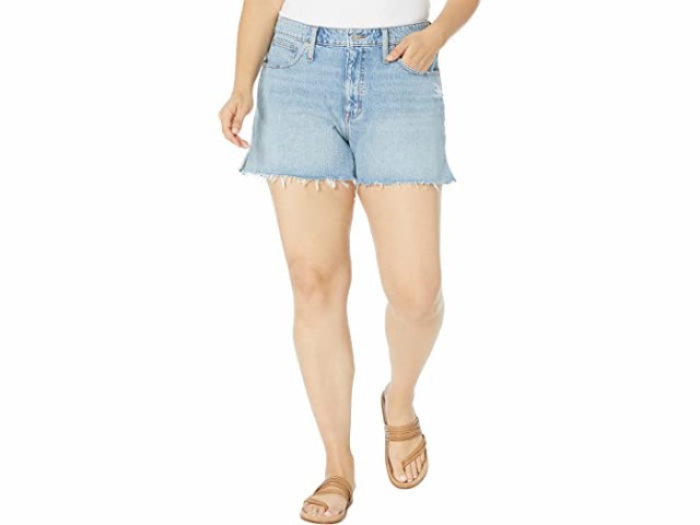 (取寄) メイドウェル プラス サイズ リラックスト デニム ショーツ ウィズ サイド スリッツ Madewell Plus Size Relaxed Denim Shorts w