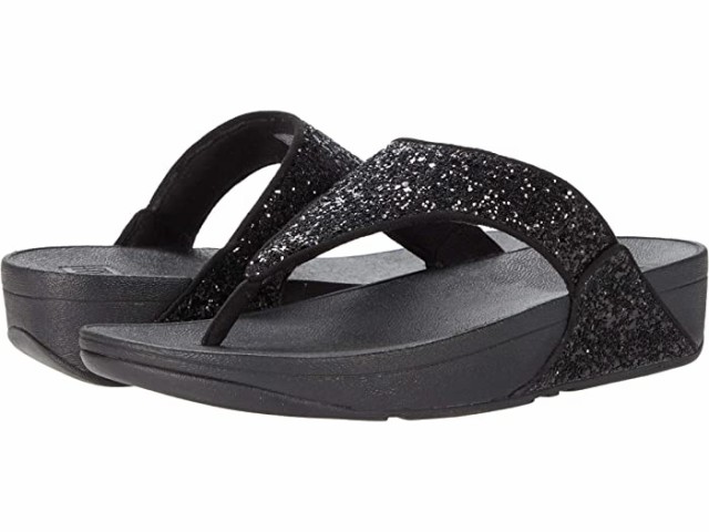 (取寄) フィットフロップ ルル グリッター FitFlop Lulu Glitter Black Glitter