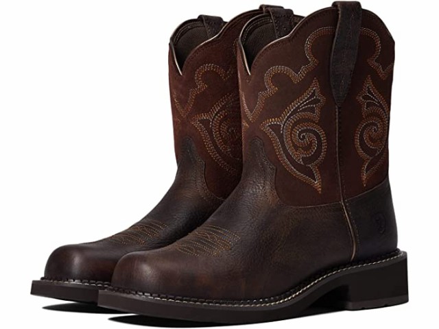 (取寄) アリアット ファットベビー ヘリテージ テス ウェスタン ブート Ariat Fatbaby Heritage Tess Western Boot Forest Brown/Jamoch