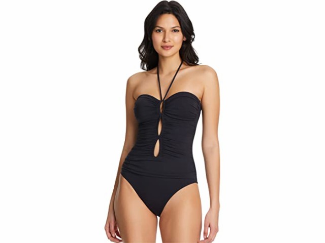 (取寄) ブルー ロッド ビーティー コレー ヘアバンド ワンピース Bleu Rod Beattie Kore Bandeau One-Piece Black