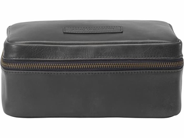 (取寄) ジョンストン&マーフィー ローズ トイレタリー キット Johnston & Murphy Rhodes Toiletry Kit Black Leather