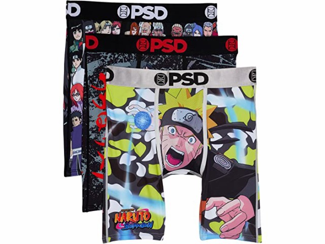 (取寄) PSD ボクサー ブリーフ 3パック PSD Boxer Briefs 3-Pack Multi/Naruto 2 3 Pk Boxer Brief