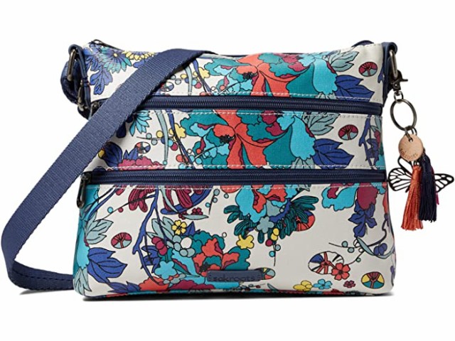 (取寄) サックルーツ アーティスト サークル ベーシック クロスボディ Sakroots Artist Circle Basic Crossbody Lake Flower Power