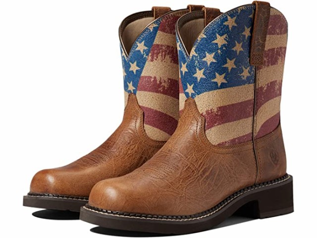 (取寄) アリアット ファットベビー ヘリテージ パトリオット ウェスタン ブート Ariat Fatbaby Heritage Patriot Western Boot Crackled