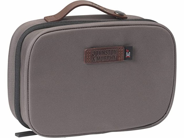 (取寄) ジョンストン&マーフィー XC4 トイレタリー キット Johnston & Murphy XC4 Toiletry Kit Gray Nylon/Brown Leather