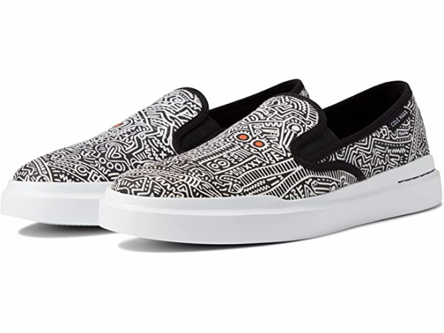 (取寄) コールハーン キース ハーリング グランドプロ ラリー スリップ-オン Cole Haan Keith Haring GrandPro Rally Slip-On Black/Whi