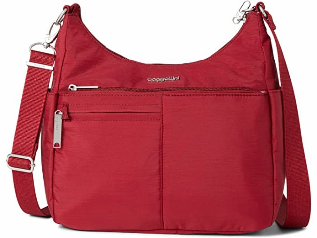 (取寄) バッガリーニ アンチ-シーフ フリー タイム クロスボディ Baggallini Anti-Theft Free Time Crossbody Ruby Red