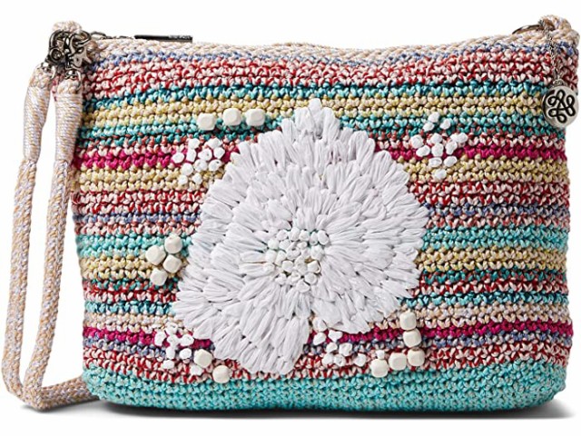 (取寄) ザ サク ルミ クローシェ スリーインワン クロスボディ The Sak Lumi Crochet 3-in-1 Crossbody Eden Floral Embroidery