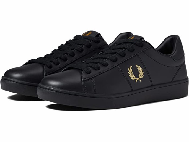 (取寄) フレッドペリー スペンサー レザー Fred Perry Spencer Leather Black