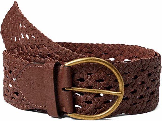 (取寄) フライ 50 ミリ ウーブン ロゴ ベルト Frye 50 mm Woven Logo Belt Brown