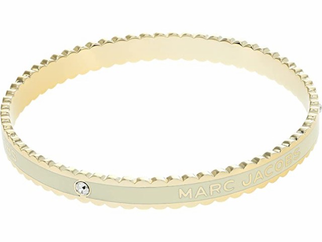 (取寄) マークジェイコブス ザ メダリオン スカルプド バングル Marc Jacobs The Medallion Scalloped Bangle Cream/Gold