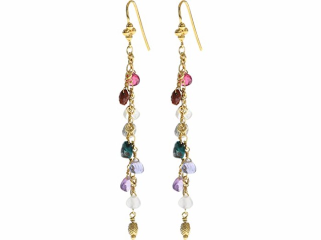 (取寄) チャンルー ストーン フック イヤリングス Chan Luu Multi-Mix Stone Hook Earrings Multi