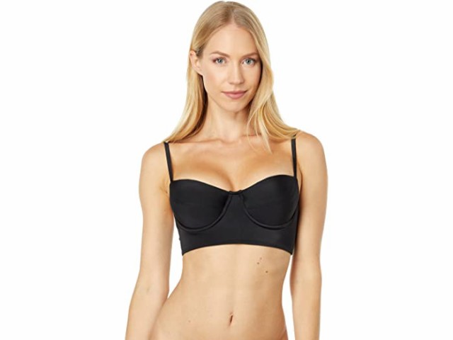 (取寄) ノーマ カマリ アンダーワイヤー ブラ Norma Kamali Underwire Bra Black