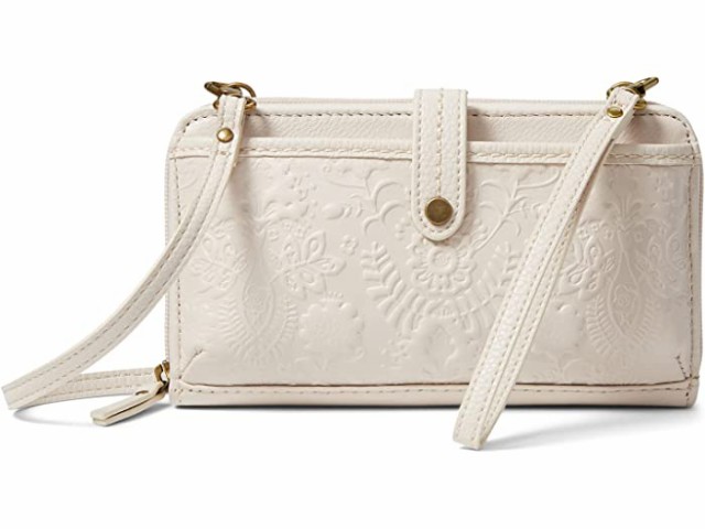 (取寄) ザ サク アイリス ラージ スマートフォン クロスボディ The Sak Iris Large Smartphone Crossbody Stone Floral Embossed