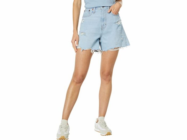 (取寄) メイドウェル カーヴィー ショーツ イン ウォッシュ Madewell Curvy Momjean Shorts in Flintwood Wash Flintwood Wash