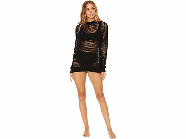 (取寄) ビーチライオット ヒラリー セーター カバーアップ Beach Riot Hilary Sweater Cover-Up Black