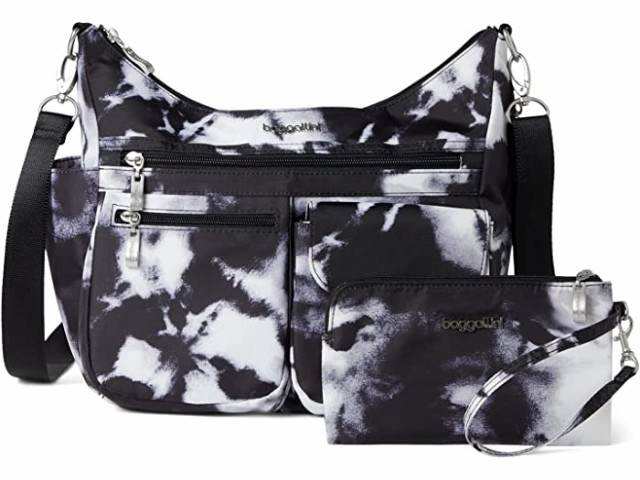 (取寄) バッガリーニ モダン エブリウェア バッグ Baggallini Modern Everywhere Bag Black Ink Tie-Dye