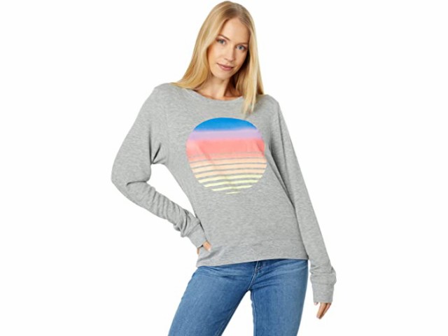 (取寄) ワイルドフォックス サンセット ビーチ スウェットシャツ Wildfox Sunset Baggy Beach Sweatshirt Heather