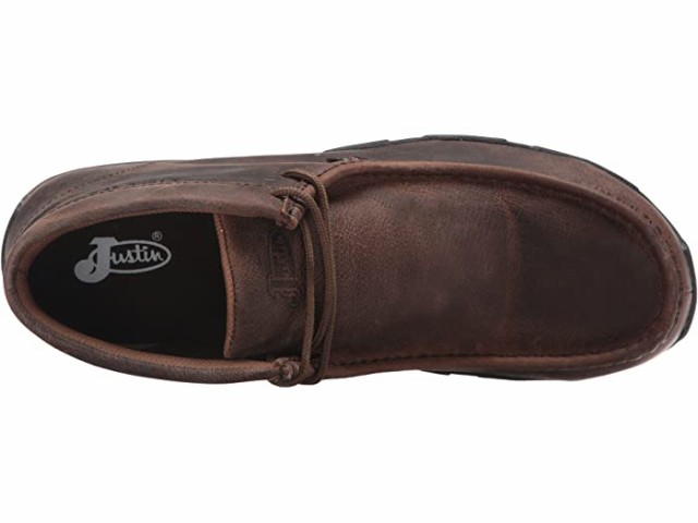 (取寄) ジャスティン スティール トゥ Justin Cappie Steel Toe Waxy Dark Brown