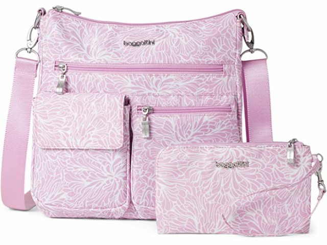 (取寄) バッガリーニ モダン エブリウェア スリム クロスボディ Baggallini Modern Everywhere Slim Crossbody Pink Blossom