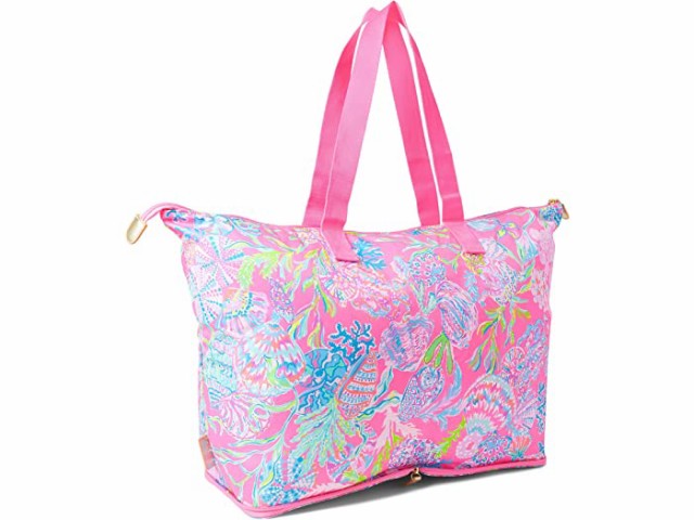 (取寄) リリー ピュリッツァー ゲットアウェイ パッカブル トート Lilly Pulitzer Getaway Packable Tote Pink Isle Shell Me Something