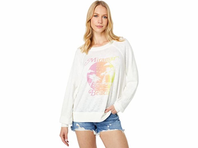 (取寄) ワイルドフォックス ミラマー ビーチ スウェットシャツ Wildfox Miramar Beach Somers Sweatshirt Vanilla