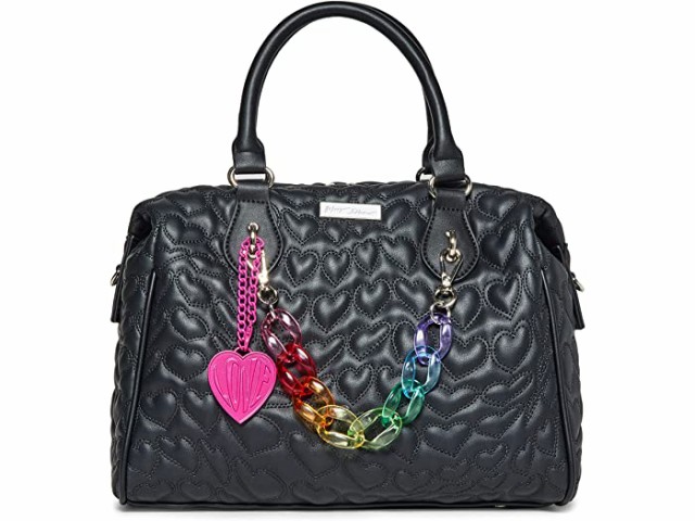 (取寄) ベッツィジョンソン レインボー サッチェル Betsey Johnson Rainbow Connections Satchel Black