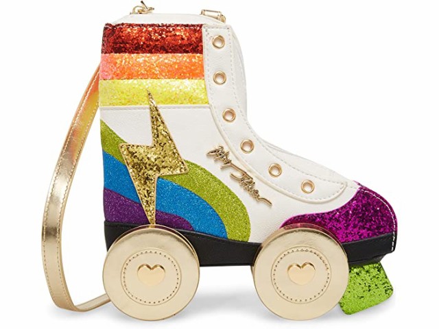 (取寄) ベッツィジョンソン ローラー スケート クロスボディ Betsey Johnson Roller Skate Crossbody Rainbow