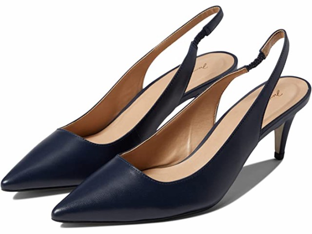 (取寄) マッシモ マッテオ コレット スリングバック Massimo Matteo Colette Slingback Navy Leather