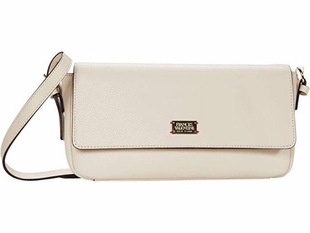 (取寄) フランシス バレンタイン エリー タンブルド レザー バケット Frances Valentine Ellie Tumbled Leather Baguette Oyster