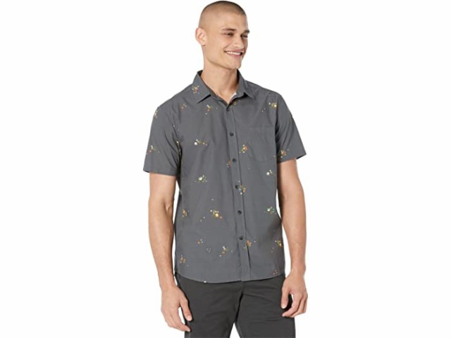 (取寄) ヴィスラ スロー ライダー エコ ショート スリーブ シャツ VISSLA Slow Rider Eco Short Sleeve Shirt Graphite