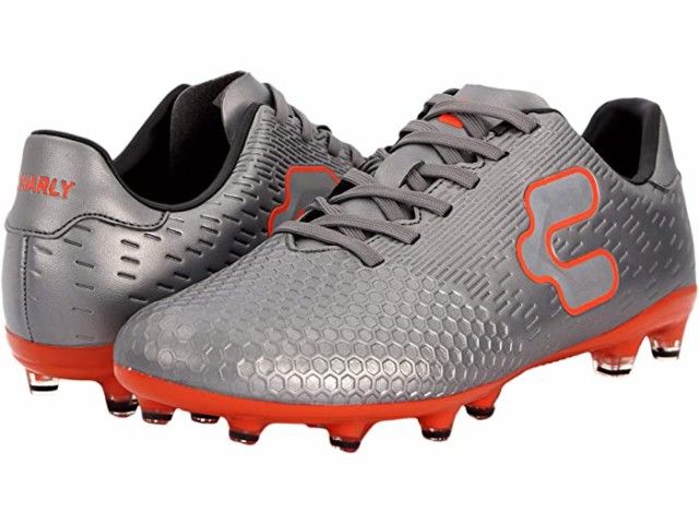 (取寄) チャーリー アサルト ファーム グランド サッカー クリーツ CHARLY Assault Firm Ground Soccer Cleats Pewter/Orange