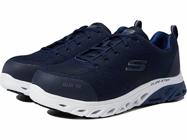 (取寄) スケッチャーズ ワーク グライド ステップ SR - アロイ トゥ SKECHERS Work Glide Step SR - Alloy Toe Navy/White