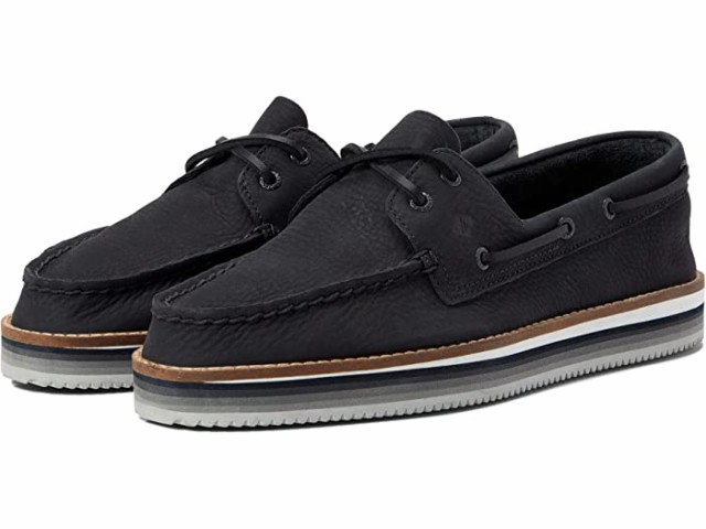 (取寄) スペリー A/O 2-アイ スタック エヴァ マルチ ストライプ Sperry A/O 2-Eye Stacked Eva Multi Stripe Black