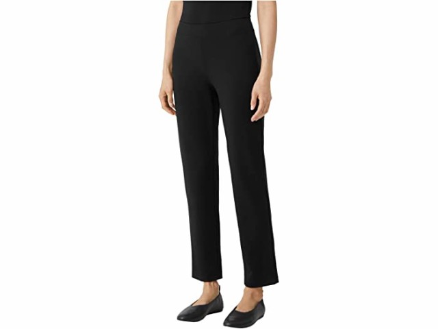 (取寄) アイリーン フィッシャー スリム アンクル パンツ ウィズ ヨーク イン ストレッチ ポンテ Eileen Fisher Slim Ankle Pants with