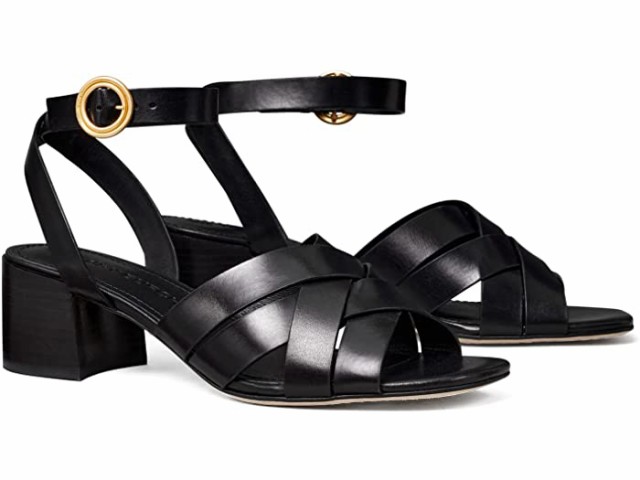 (取寄) トリーバーチ シティ ヒール サンダル Tory Burch City Heel Sandal Perfect Black