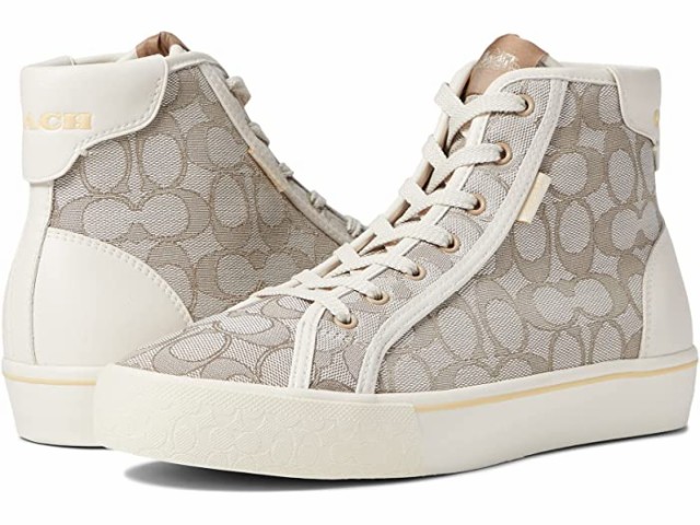 (取寄) コーチ ジャカード ハイ-トップ プラットフォーム COACH Citysole Jacquard High-Top Platform Beige