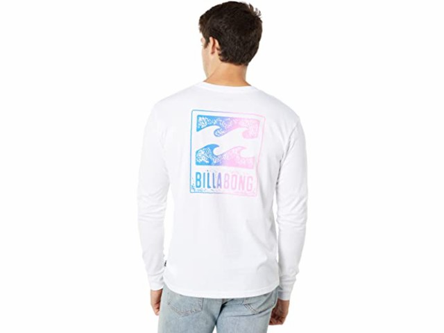 取寄 ビラボン メンズ Billabong Men Crayon Wave Long Sleeve Tee White Czasmosiny2 Pl