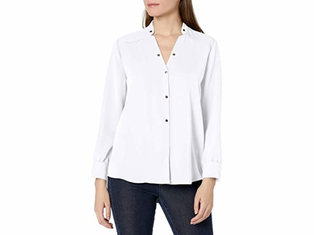 (取寄) ニックゾー レディース ウィメンズ スプリング スタッズ シャツ NIC+ZOE women Women's Spring Stud Shirt Paper Whiteの通販はau