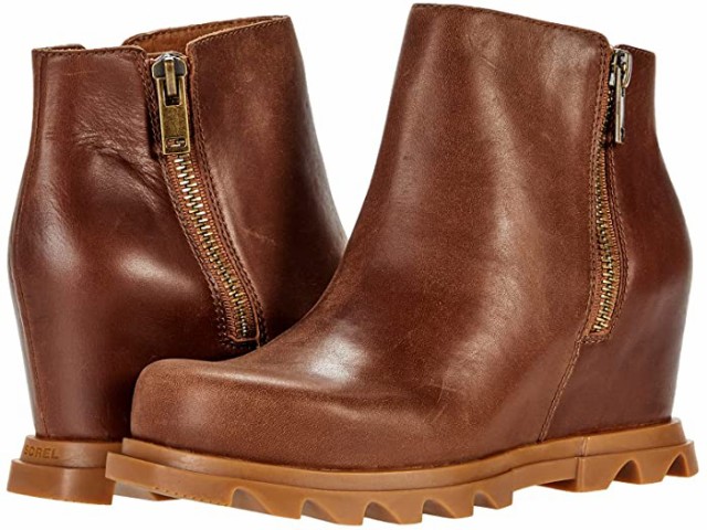 (取寄) ソレル ジョアン オブ アークティック ウェッジ 3 ジップ SOREL Joan of Arctic Wedge III Zip Hazelnut Leather/Gum 2