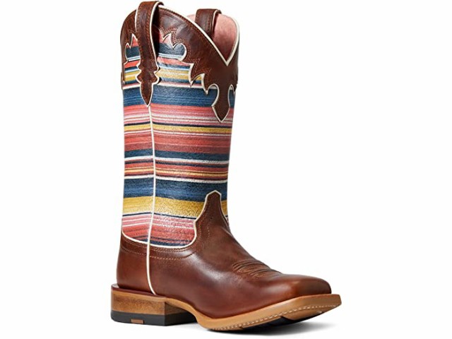 (取寄) アリアット フィオナ ウェスタン ブート Ariat Fiona Western Boot Rye Brown/Sedona Serape