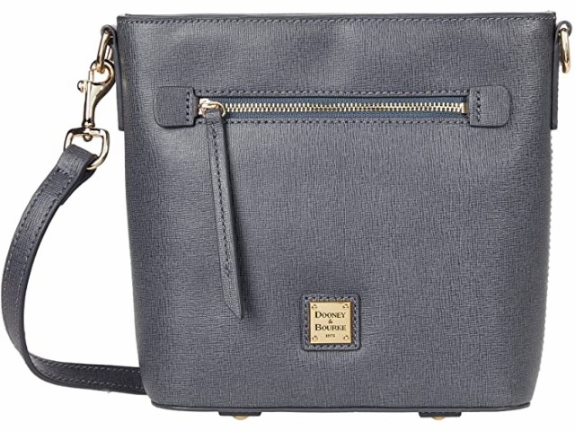 (取寄) ドゥーニー & バーク サフィーノ Ii スモール ジップ クロスボディ Dooney & Bourke Saffiano II Small Zip Crossbody Dark Grey