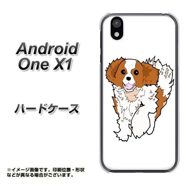android one X1 ハードケース / カバー【YJ164 犬 Dog キャバリアキングスチャールズスパニエル 素材クリア】（アンドロイドワン X1/ANDO