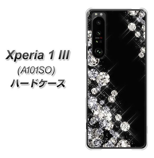 Y!mobile Xperia 10 III A101SO ハードケース / カバー【VA871 ダイヤモンドフレーム 素材クリア】 UV印刷 （Y!mobile エクスペリア10 II
