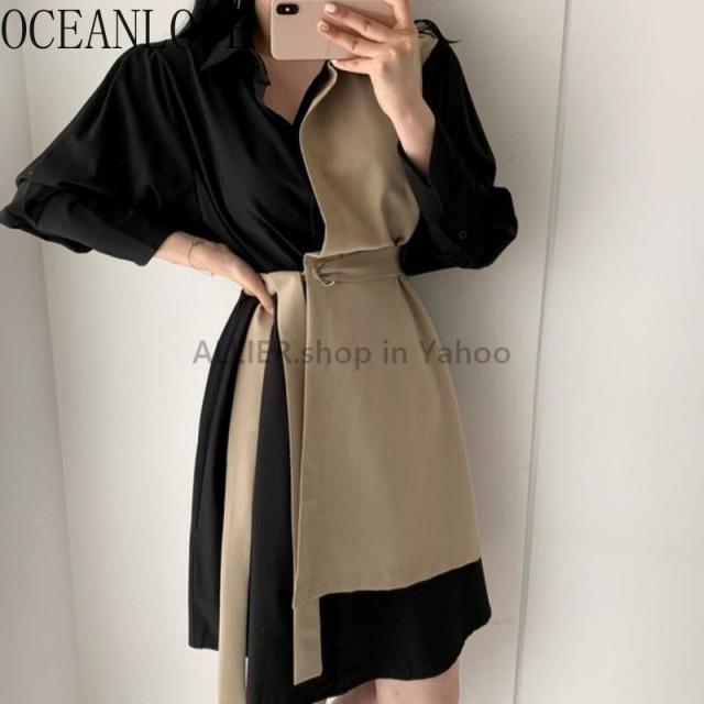 プライスダウン30 Off レディースファッション Oceanlove Ol包帯vestidosコントラストカラーパッチワークolドレス春エレガントなハイウエ 待望の再入荷 Carlavista Com