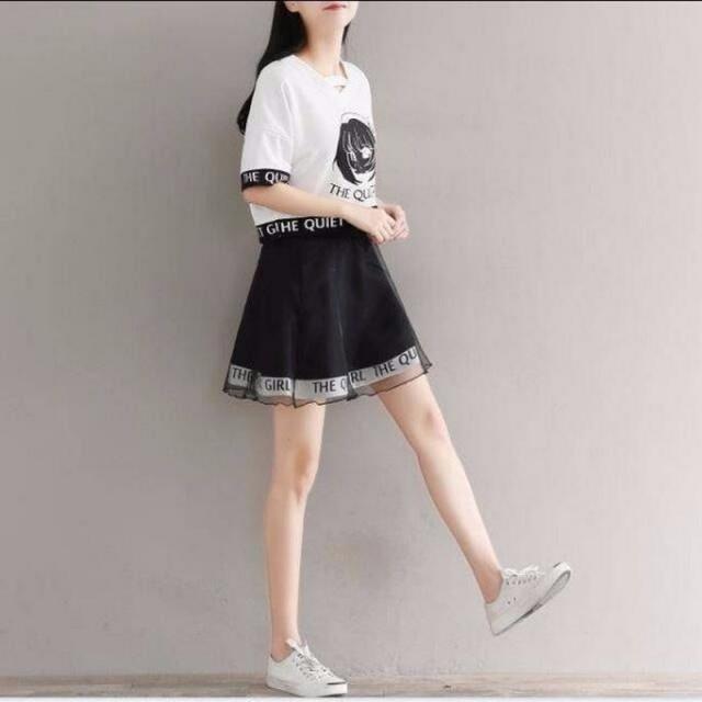 最終値下 レディースファッション 原宿ツーピースセットガールズtシャツとスカート2ピースセット女性アニメフィギュアプレッピー韓国服ルース ランキング入賞商品 Farmerscentre Com Ng
