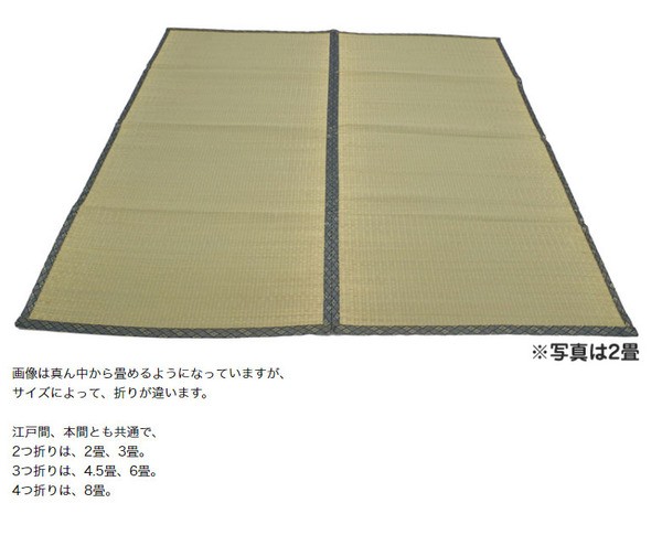 ラグマット 夏用 い草風 江戸間10畳 約435cm×352cm 洗える 日本製 防ダニ PPカーペット