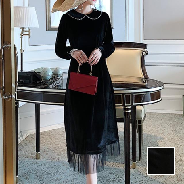 クライマックスセール パーティードレス 結婚式 お呼ばれドレス 二次会 お呼ばれワンピース ロング マキシ 秋 冬 ブライダル Nalog1 モノトーン シースルー Sale 公式通販 Carlavista Com