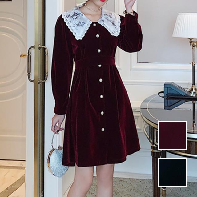 安い購入 パーティードレス 結婚式 お呼ばれドレス 二次会 お呼ばれワンピース ショート ミニ丈 秋 冬 ブライダル Nalog4 ビッグカラー 小顔見 高い品質 Www Iacymperu Org